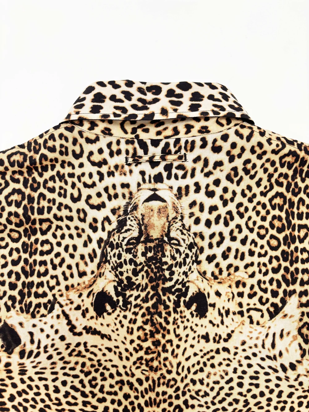 Jean Paul Gaultier Homme F/W 1998 leopard pelt reversible shirt